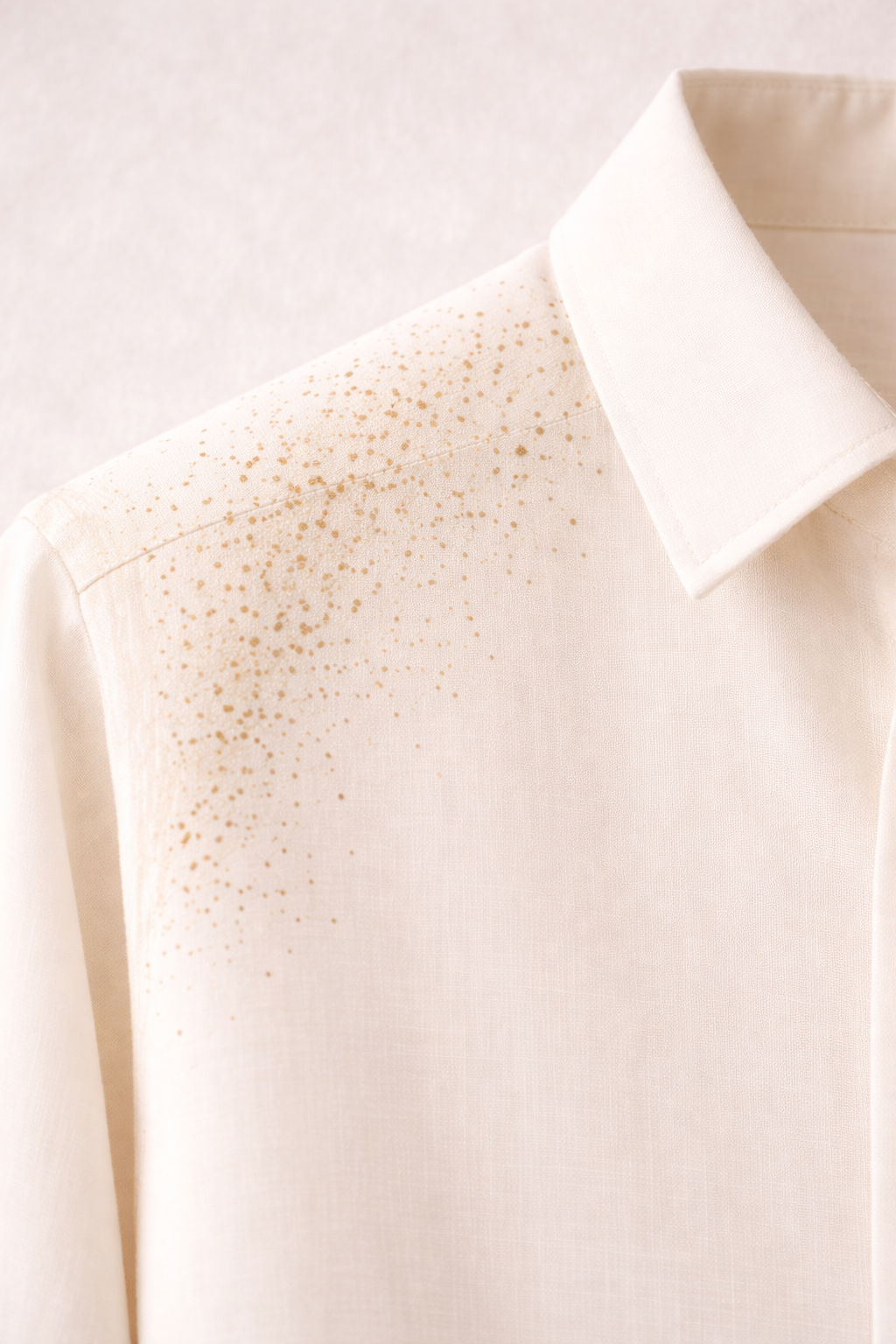 The Shoulder Dust Shirt — camp collar and side seam detail
